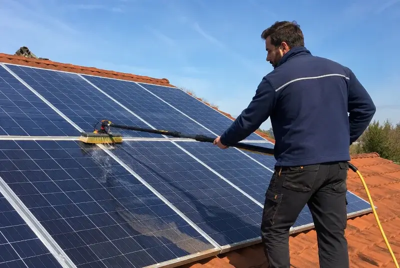 Nettoyage et entretien de panneaux solaires à Mosset