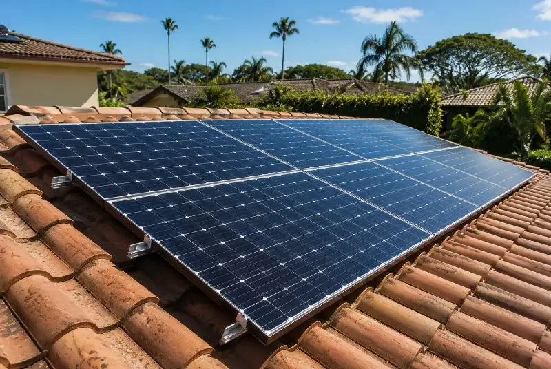 Installation de panneaux solaires à Mosset